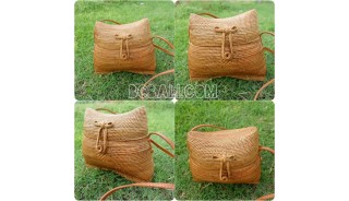 unique handmade bag classic style kiso rattan hand woven ata grass